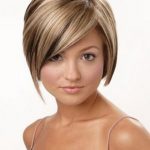 Blonde with Brown Highlights-Short Hair with Highlights