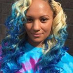 Blue and Blonde Sew-In Hairstyles