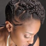 Braided Natural Hairstyle-Natural Hairstyles for Short Hair