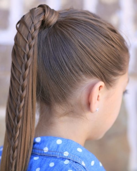 Braided Ponytail- Hairstyles for school