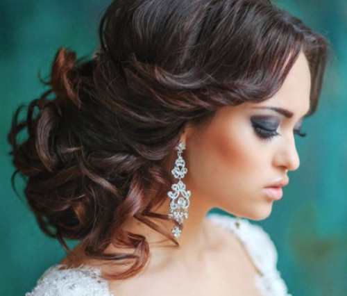 Breathtaking Curly Updo Medium Curly Hairstyles