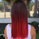 Bright and Black Ombre Ombre Straight Hair