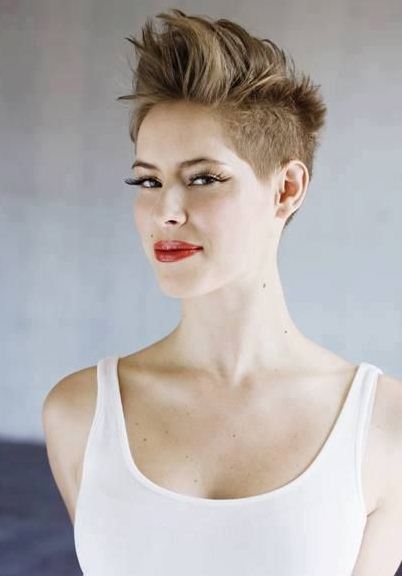 Brown Mohawk Cut- Short Pixie haircuts