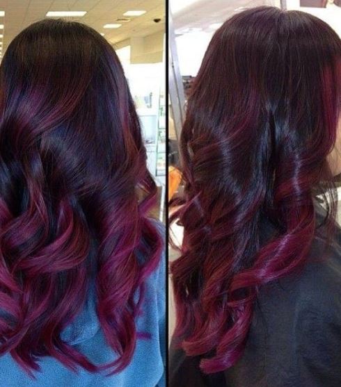 Bright Bottomed Beauty- Ideas for red ombre hair