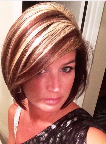 Chunky Highlights on Short Hair-Highlights Short Hair