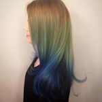 Colorful Ombre Ombre Straight Hair