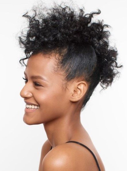 Curly Faux Hawk- Natural curly hairstyles