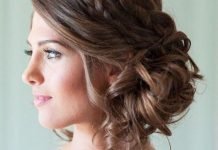 20 Medium Curly Hairstyles for Every Occasion Double Braid with Low Bun Medium Curly Hairstyles