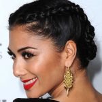 Double-Braided Updo Updos for Long Hair