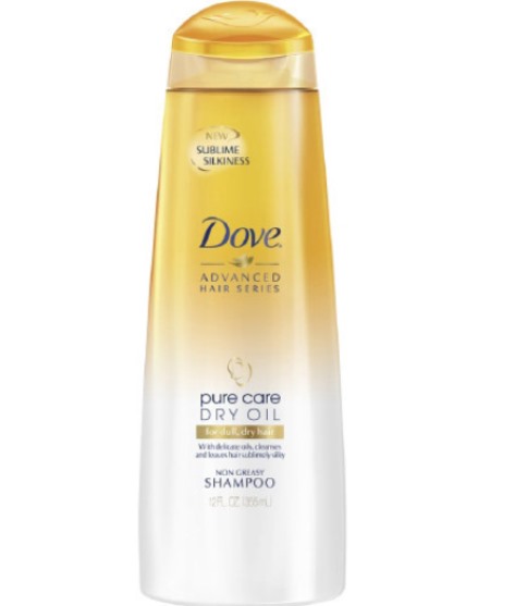 Dove Advanced Hair Series Pure Care Dry Oil for Dull and Dry Shampoo- Best Shampoos for dry hair