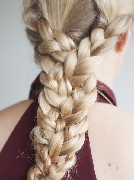 Dramatic Triple Braid-Hair Braiding Styles