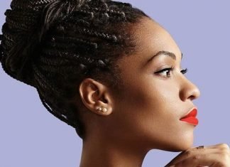20 Quick Box Braids Elegant Bun Style Box Braids