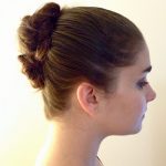 Formal Curled Bun Hairstyles for Long Thin Hair
