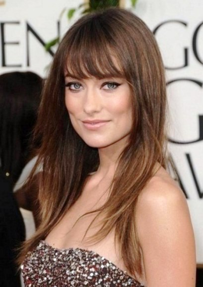 Formal Long Layers- Long layered haircuts with bangs