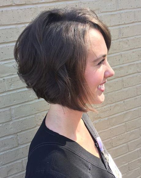 Fun and flirty Angled Bob Haircuts