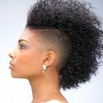 Funky Natural Fohawk-Natural Hairstyles for Short Hair