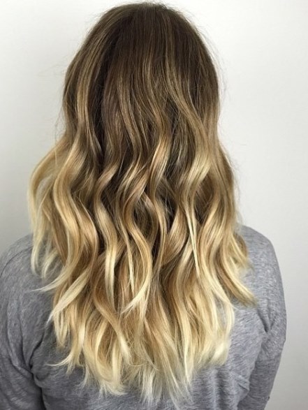 Golden Blonde and Blonde Balayage- Ideas for ash blonde ombre hair and silver ombre hair