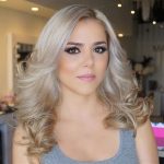 Grey Bombshell Waves Hairstyles for Long Thin Hair