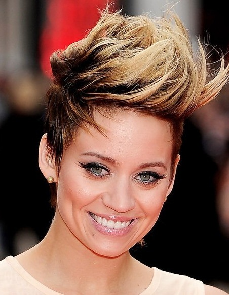 Highlighted Faux Hawk-Highlights Short Hair