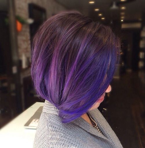 Indigo and Purple Highlights