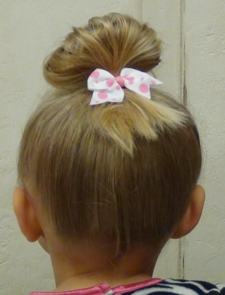 Knotted Hairstyle for Shorter Hair-Short Haircuts for Little Girls
