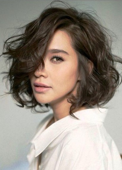 Layered A-Line Bob- Short wavy hairstyles for girls