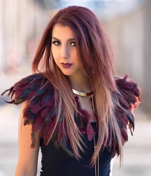 Light Burgundy Ombre Hair- Ideas for red ombre hair