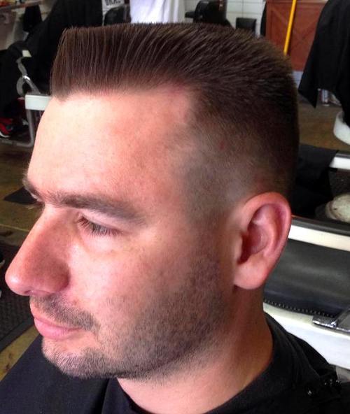 Lightly Faded Flat-Top Flat Top Haircuts