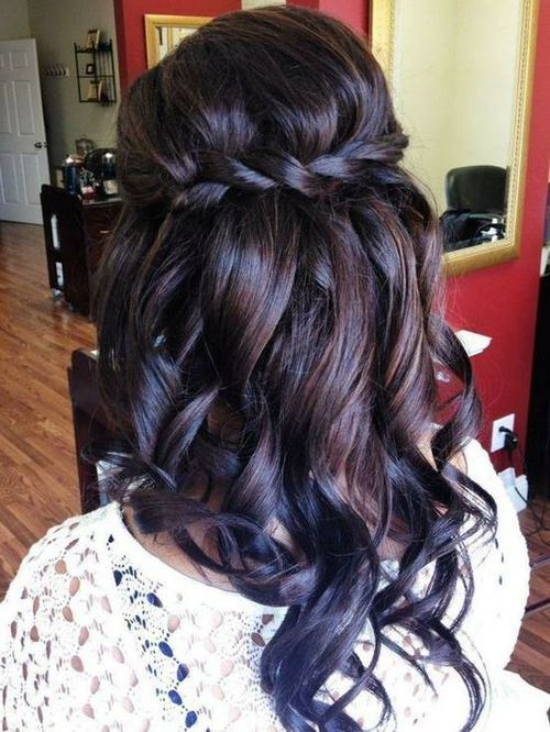 Loose Curl with Waterfall Medium Curly Hairstyles