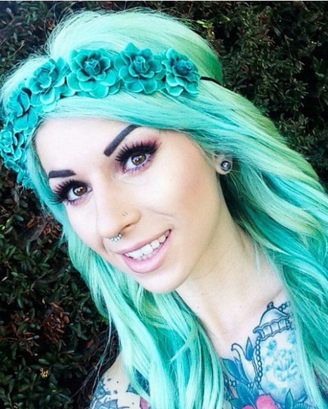 Mint Green Pastel hair colors