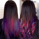 Multicolored Ombre Ombre Straight Hair