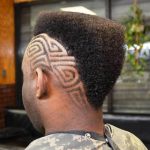 Natural Flat-Top with Designs Flat Top Haircuts