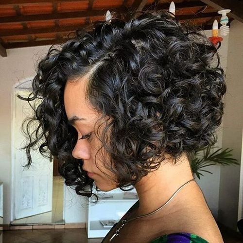 Naturally Spunky Spirals Curly Bob Hairstyle