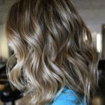 Ombre Highlights with Medium Hairstyle Medium Curly Hairstyles