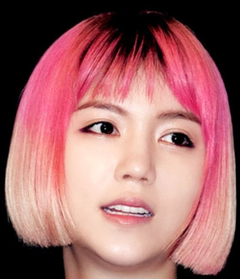 Pink Asymmetric Bob with Fringes- Hairstyles for Girls