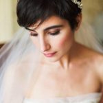 Pixie Hairstyle with Classy Headband- Wedding hairstyles for short hair