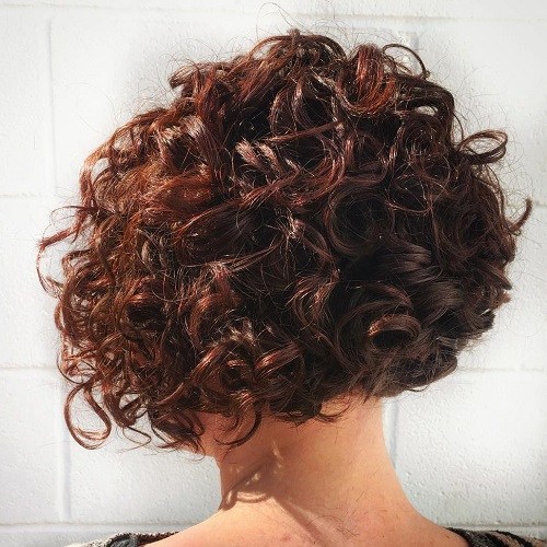 Red Ravishing Bob Hairstyles Curly Bob Hairstyle