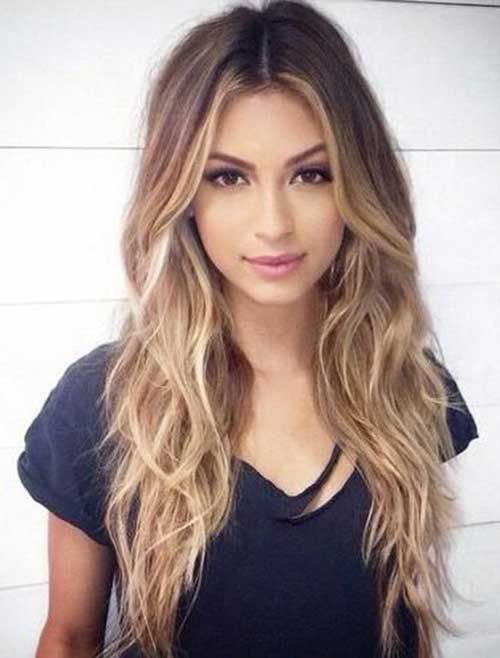 Shaggy Blonde Waves Hairstyles for Long Thin Hair