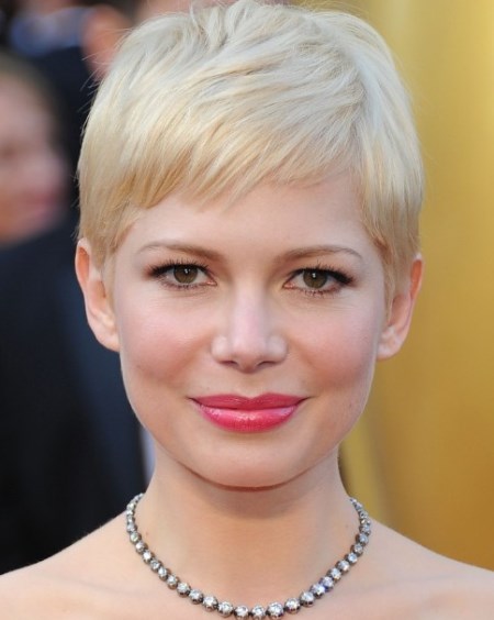 Short Blonde Pixie haircuts for thick hair