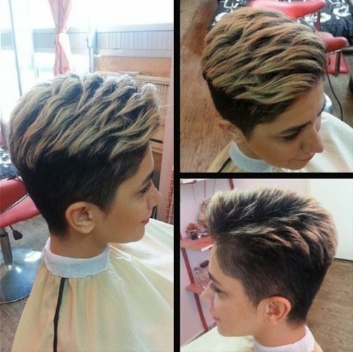 Short Layered Hairstyle Spiky Haircuts