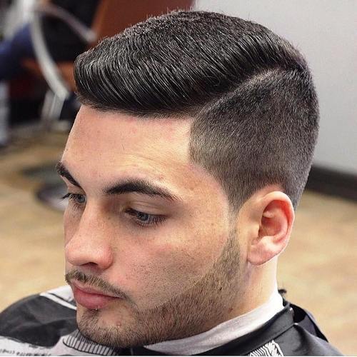 Side Part Flat-Top Flat Top Haircuts