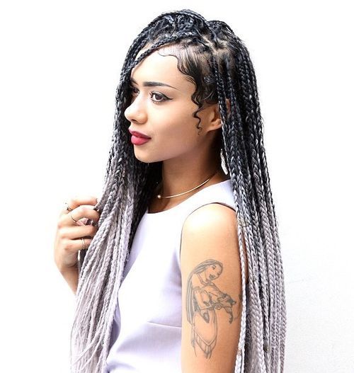 Silver Smoke Box Braids