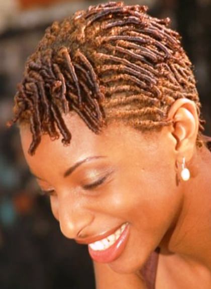 Sleek Finger Coils-Natural Hairstyles for Short Hair