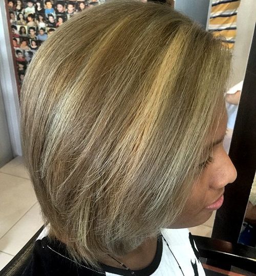 Straight, Short and Colourful Grey Highlights