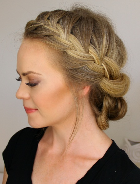 Tucked Messy Up does with Braids and Twist- Hair Braiding Styles
