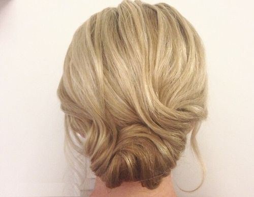 Two Tone Rolled Bun Updos for Thin Hair