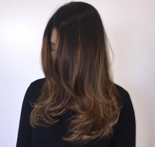 Understated Color Ombre Straight Hair