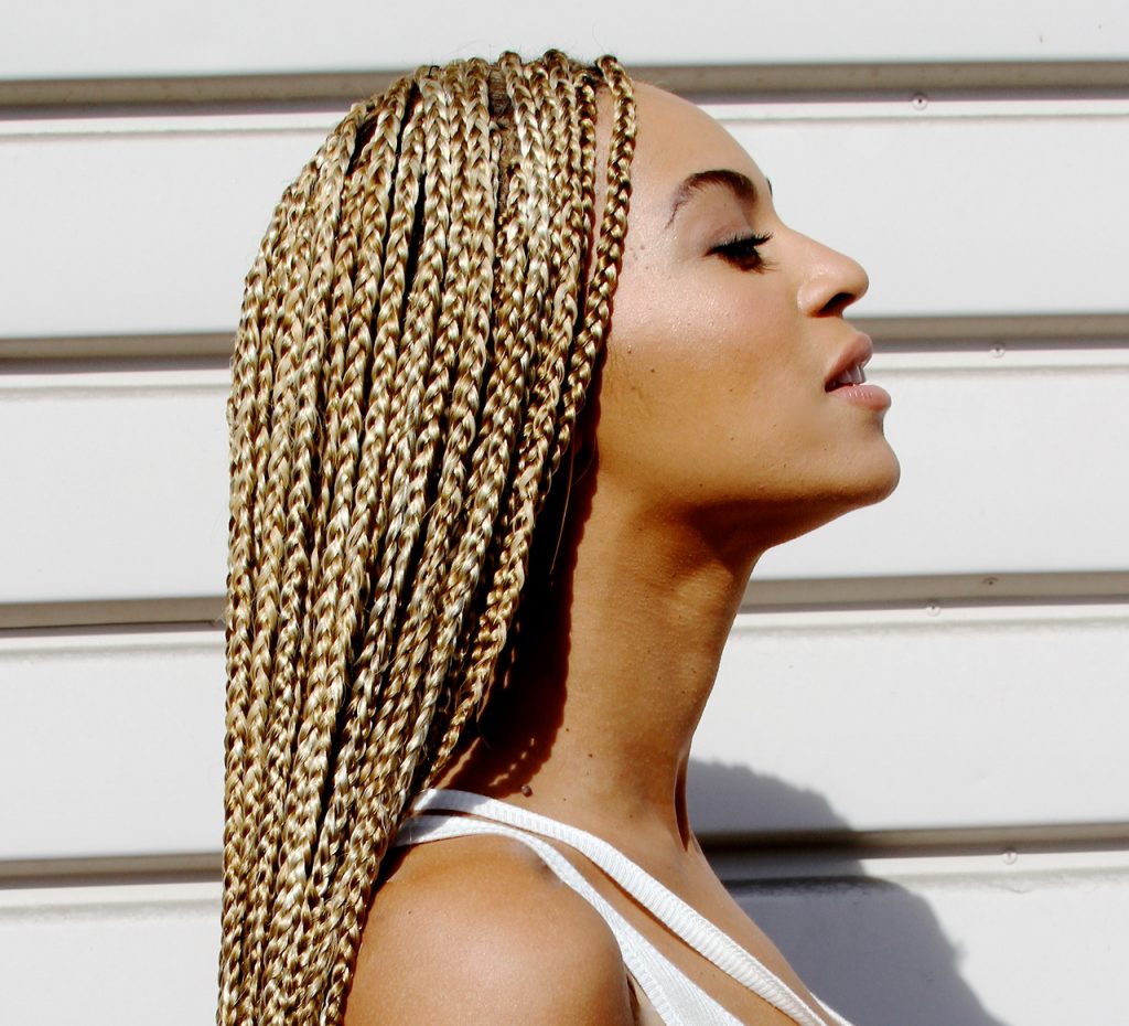 Thick box braid Beyonce rocking box braids