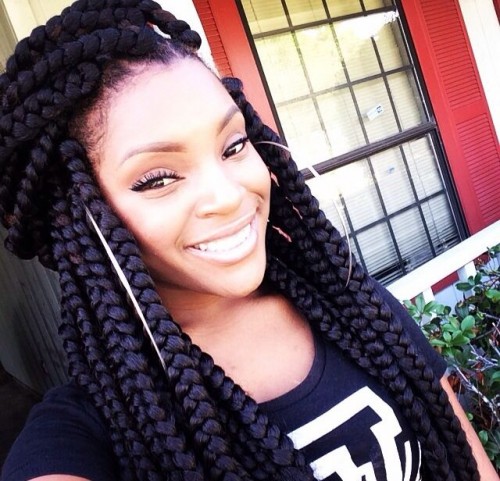 Half Hair Black Braided Updos