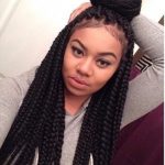 front high up easy to do long box braids